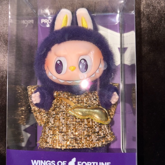 Charming Purple and Gold Figure PRONOUNS
